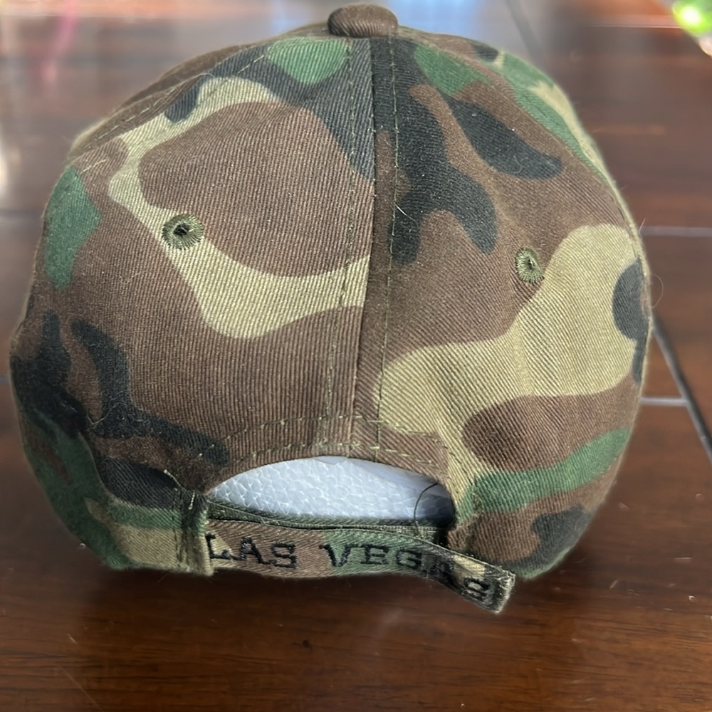 LV Las Vegas Camo Camouflage Ball Cap Adjustable Baseball Cap Hat NWOT - Picture 5 of 8